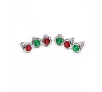 PAJPXPCD 100pcs Green DS-101 8mm on/Off Push Button Switch Lockless Momentary on Off Normally Open