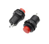PAJPXPCD 100PCS Red Momentary Switches DS428 12mm Off- on Push Button Switch 3A /125VAC 1.5A/250VAC DS-428