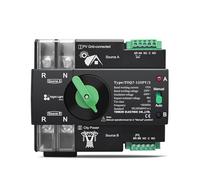 PAJPXPCD 1pc 2P L N 220V-230V 100A Din Rail ATS for PV Dual Power Automatic Transfer Electrical Selector Switch