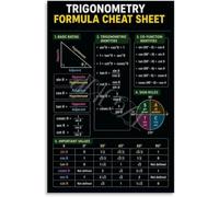 PAJPXPCD Angle Function Poster Trig Values Common Angles | Memorize sin cos tan for 0 30 45 60 90 degrees with this organized chart(Framed,08x12inch(20x30cm))