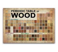 PAJPXPCD Complete Lumber Reference Guide Janka Hardness Common Applications Sustainability Info Metal Wall Sign for Woodworking Classroom Decor 8 X 12 inch