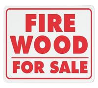 PAJPXPCD Fire Wood For Aluminum Sign 12x8 Inch