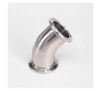 PAJPXPCD Fit Tube O.D 38mm Tri Clamp 1.5" Ferrule O.D 50.5mm 304 Stainless Steel 45 Degree Elbow Pipe Fitting