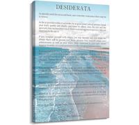 PAJPXPCD Go Placidly by Max Ehrmann Poster - Desiderata Poem Art Print, Motivational Landscape Wall Decor for Study, Den or Home(Unframed,12x18inch(30x45cm))