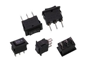 PAJPXPCD Interrupteur à bascule RS601H à trois broches et trois vitesses, 10 x 15 mm, type navire, marche/arrêt/marche, 3 A/250 V