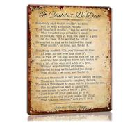 PAJPXPCD It Couldnt Be Done Poem Metal Tin Sign Inspirational Quote Wall Hanging Artwork Poster Nature Themed Prints Vintage Decor for Home Library 8 X 12 inch