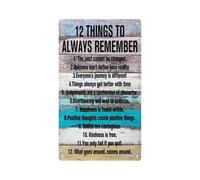 PAJPXPCD Motivational Always Remember Vintage Metal Sign 12x8 Inch