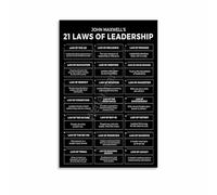 PAJPXPCD Principles of Effective Leadership Poster Canvas Wall-Art Print Motivational Wall Decor for Home Office Study or Workspace(Unframed,12x18inch(30x45cm))
