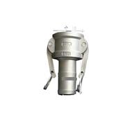 PAJPXPCD Raccord rapide Camlock de type C à embout de tuyau 1-1/4" x douille, rainure à came en acier inoxydable 316