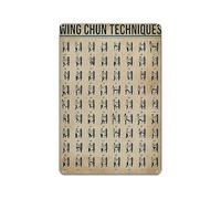 PAJPXPCD Rustic Shaolin Metal Sign Qi Gong Guide Tin Decorative Panel For Corner Yoga Studio 8 X 12 inch