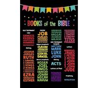 PAJPXPCD 's Scripture Posters: & Testament Books of The Bible - Laminated Wall Chart for Church, Classroom, Playroom(Framed,12x18inch(30x45cm))
