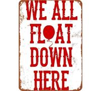 PAJPXPCD Sinister Halloween Floating Phrase Chipped Edge Metal Sign Wall Hanging For Witch Hut Wizard Tower Magic Shop Parlor 8 X 12 inch