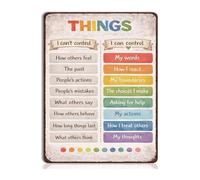 PAJPXPCD Warm Heart Message Retro Metal Sign Caring Words Study Corner Decoration 8 X 12 inch