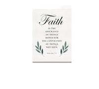 PAJPXPCD Wedding & Baptism Gift Idea - Faith is Being Sure of What We Hope For Canvas, Christian Scripture Art, Hebrews 11:1 Wall Decor (Unframed,12x18inch(30x45cm))