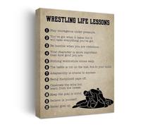 PAJPXPCD Wrestling Motivational Wall-Art - Inspirational Sports Poster for Wrestlers, Champion Mindset Decor for Gym, Man Cave, Game Room, Bedroom(Unframed,16x24inch(40x60cm))