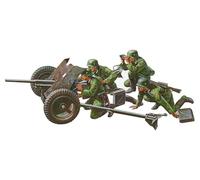 Pak 35/36 Kit de Maquette de Pistolet antichar de la Seconde Guerre Mondiale, avec Figurines (4), Tamiya 300035035, 1:35, 3,7 cm
