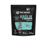 PAKA ZWIERZAKA Seventh Heaven M Nourriture sèche avec lapin et saumon pour chiens adultes de taille moyenne et grande 1,5kg