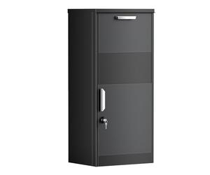 Paketbriefkasten Anthrazit 50x37x115cm Paketbox Freistehend Abschließbar Paketannahme Zuhause