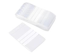 Pakico Lot de 1000 sacs en plastique transparent refermables avec étiquettes - 6 x 8 cm - Sacs hermétiques épais pour aliments, épices, noix, café, hébrata