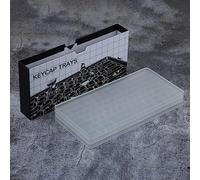 PAKJEL Boîte de rangement pour touches, 3 couches ABS transparentes, étui pour Cherry DSA NP PG DA Profile 290+ touches (couleur : blanc)