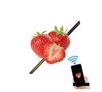 PAKJEL Projecteur de Ventilateur d’Hologramme 3D Machine publicitaire 3D Projecteur Holographique Ventilateur Rotatif Stéréo Imagerie aérienne LED Affichage Affichage publicitaire de contrôle WiFi