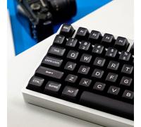 PAKJEL Touches jade translucides, 142 touches, profil ABS/SA/touches Doubleshot pour clavier mécanique personnalisé MX Switch (couleur : noir)