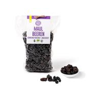PAKKA - Mûres noires Shotut bio 0,75 kg, séchées au soleil, équitables, très collantes, juteuses, douces et acides, provenant directement de petits cultivateurs de Samarkand en Ouzbékistan 750 g