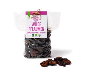 PAKKA - Prunes séchées commerce équitable bio 1 kg, prunes sauvages séchées, moitiés de prunes ramassées à l'état sauvage par des petits paysans de Samarcande, Ouzbékistan, végétalien, 1000 g