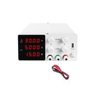 PAKLIF Laboratoire d'alimentation de Laboratoire CC à Commutation de Haute précision réglable 30V 5A/30V 10A/60V 5A/120V 3A/régulateur de Tension de Courant(SPS-W305 White)