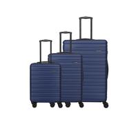 PAKLITE Set de 3 valises MEDINA 4W (bleu foncé)