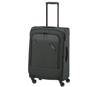 paklite Valise de Voyage 4 roulettes, Valise à roulettes à Coque Souple de Taille Moyenne, Extensible, Derby, Trolley stylé avec Soufflet Extensible, Serrure TSA, 66 cm, 69-79 litres