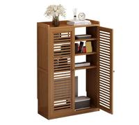 PAKMEZ Étagère WiFi, Support Box Internet Vertical, Armoire Routeur, Grande Boîte de Rangement pour Routeur sans Fil, Décoration Murale pour Salon Chambre Bureau(Brown)
