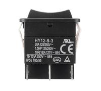 PAKMEZ Interrupteurs à Bouton-Poussoir industriels HY12-9-3 for Outils électriques, 6 Broches, Marche/arrêt, Lot de 2