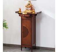 PAKMEZ Petite Table D'autel for Spirituel, Table D'offrande de Prière en Bambou, avec Plaque de Traction Rétractable, Support D'autel en Bois Massif du Jour des Morts(70 * 33 * 100cm/27 * 12 * 39in)