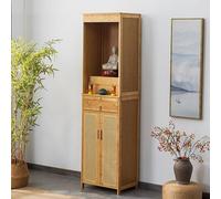 PAKMEZ Table d'autel, Table de MéDitation Spirituelle, Sculpté Main, for Les Prières, la Divination, Le Culte, l'espace Spirituel Personnel(Yellow,50 * 38cm/19.7 * 15in)