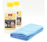 PakTrade 2 Nettoyant pour système Lait des Machines à café automatiques + Chiffon en Microfibre Compatible avec Melitta Solo, Solo & Milk, Solo & Perfect Milk - Machines à Expresso, Accessoires