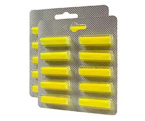 PakTrade 20 bâtonnets désodorisants Citron - Compatibles aspirateurs Bard, Bliss, Best Electric, Bomann, Bavaria, Blue Sky, Bimarr, Bosch, Bauhaus, Blokker, Bestron, Boosty, Beam, Blue Wind, Bimatec