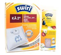 PakTrade 3 Sacs D'aspirateur + Billes Déodorantes Compatible avec Nilfisk Buddy II 18 / INOX | Compatible avec Swirl KÄ2 - KÄ 2 | 3 Sacs, Désodorisant, Accessoires, Pièces Détachées