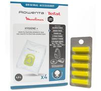 PakTrade 4 Sacs Aspirateur + 5 Parfums Compatible avec Tefal Silence Force - TW7783EA/411 | 4 Aromatic Sacs, Désodorisant, Accessoires, Pièces Détachées