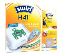 PakTrade 4 Sacs D'aspirateur + Billes Déodorantes Compatible avec Hoover TPP 1400... 2699 Pure Power | Compatible avec Swirl H41 - H 41 | 4 Sacs, Désodorisant, Accessoires, Pièces Détachées