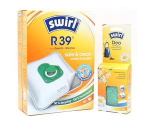 PakTrade 4 Sacs D'aspirateur + Billes Déodorantes Compatible avec Rowenta RO 6886EA | Compatible avec Swirl R39 - R 39 | 4 Sacs, Désodorisant, Accessoires, Pièces Détachées