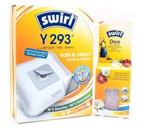 PakTrade 4 Sacs D'aspirateur + Billes Déodorantes Compatible avec Samsung VCC 63..., VP-78M, VP-90 | Compatible avec Swirl Y293 - Y 293 | 4 Sacs, Désodorisant, Accessoires, Pièces Détachées