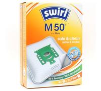 PakTrade 4 Sacs d'aspirateur Original Swirl M50 - M 50 | Compatible avec Miele Greenmagic 2000, Greenstar 1900, HEPA - S 6230, HS 01, HS 05, Hybride, Indigo XT Power 2300, Mango 1900