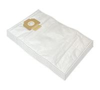 PakTrade 5 Premium Sacs Aspirateur pour Bosch Gas 15 L | Gas 20 L AFC | Gas 1200 L Professional | Compatible avec Bosch 2605411229 | 5 pièces | Microfibre | avec Languette Anti-poussière