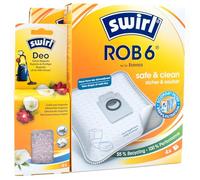 PakTrade 8 Sacs D'aspirateur + Billes Déodorantes Compatible avec Ecovacs Deebot T10 Omni, T10 Plus, T10+ | Compatible avec Swirl ROB6 - Rob 6 | 8 Sacs, Désodorisant, Accessoires, Pièces Détachées