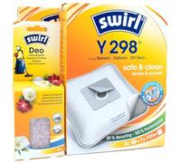 PakTrade 8 Sacs D'aspirateur + Billes Déodorantes Compatible avec Efbe (Schott) GM 1500; Nedis VCBG100RD | Compatible avec Swirl Y298 - Y 298 | 8 Sacs, Désodorisant, Accessoires, Pièces Détachées