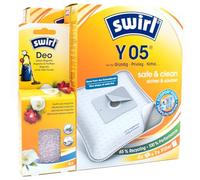 PakTrade 8 Sacs D'aspirateur + Billes Déodorantes Compatible avec Nedis VCBG300BK; WKM BVC-800.1G | Compatible avec Swirl Y05 - Y 05 | 8 Sacs, Désodorisant, Accessoires, Pièces Détachées