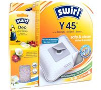 PakTrade 8 Sacs D'aspirateur + Billes Déodorantes Compatible avec Severin BR 7932 (Start 2006), SB 9095 | Compatible avec Swirl Y45 - Y 45 | 8 Sacs, Désodorisant, Accessoires, Pièces Détachées