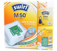 PakTrade 8 Sacs d'aspirateur + Perles désodorisantes Compatible avec Miele Powerline, Premium S4, Premium + SEB236, Premium 5000 M 40, Premium-Edition S 6210, S4, Compatible avec Swirl M50, M 50