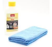 PakTrade Nettoyant pour système Lait des Machines à café automatiques + Chiffon en Microfibre Compatible avec Melitta Solo, Solo & Milk, Solo & Perfect Milk - Machines à Expresso, Accessoires